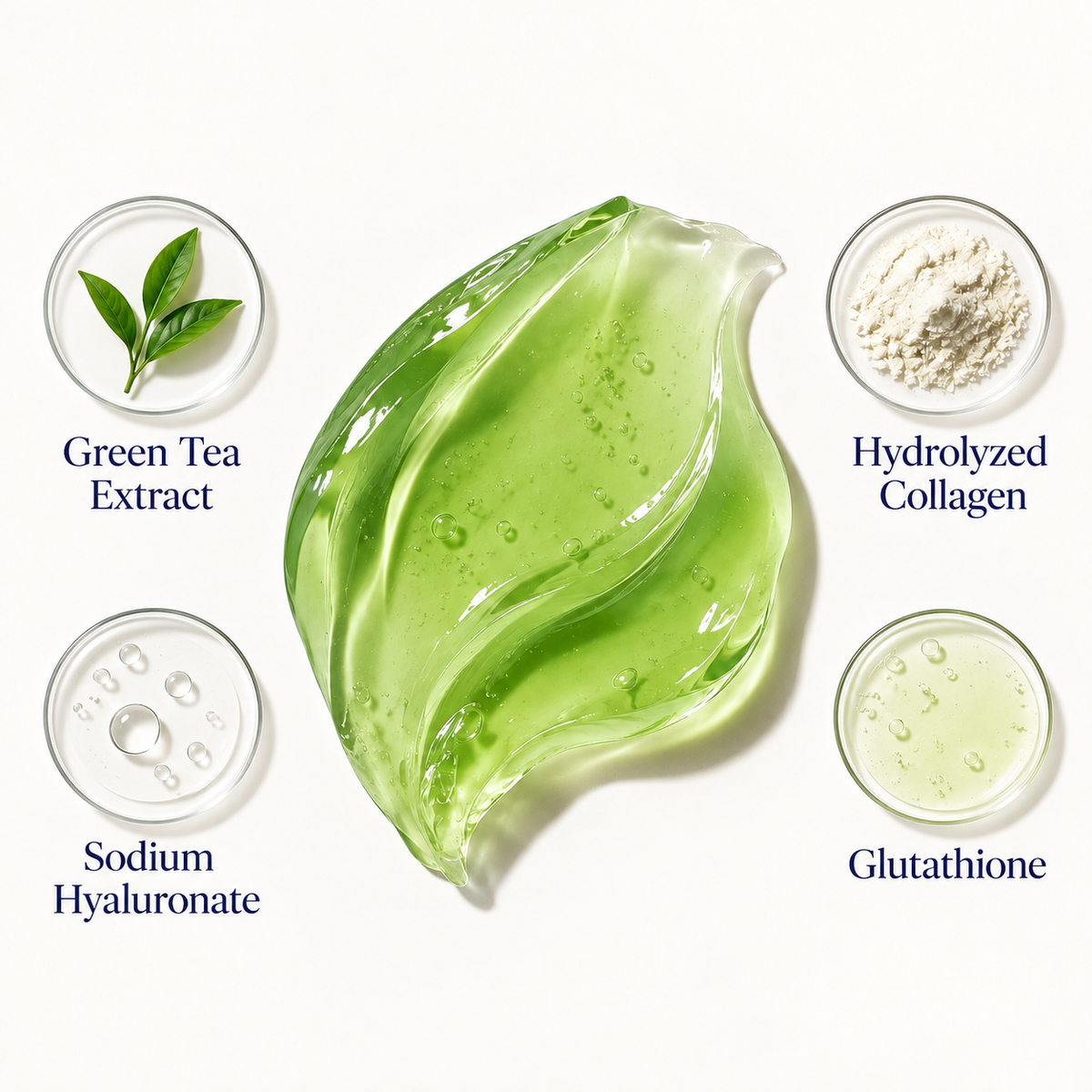 Green Tea Collagen Jelly Cream (Collagen + Glutathione)