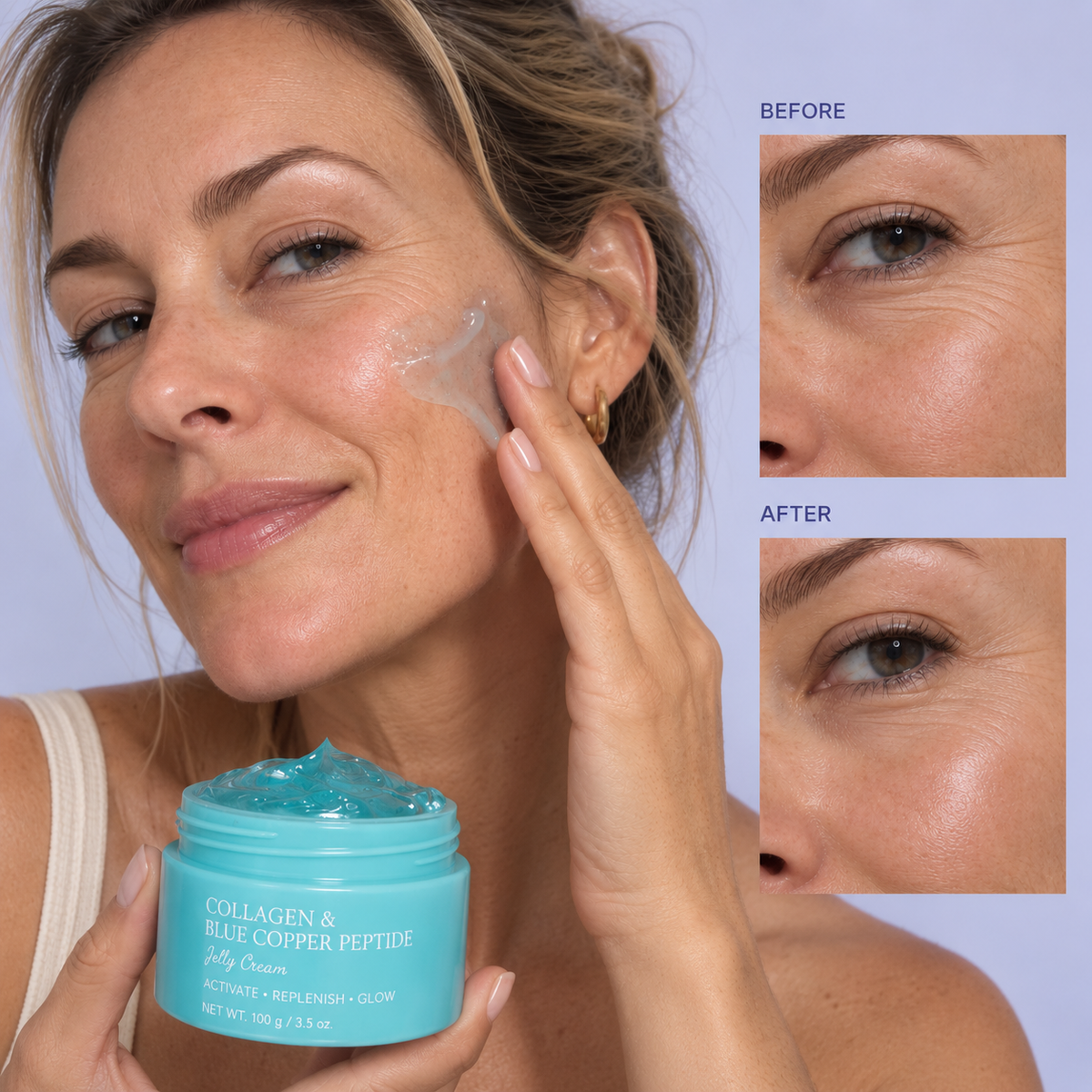 Blue Copper Peptide Collagen Jelly Cream