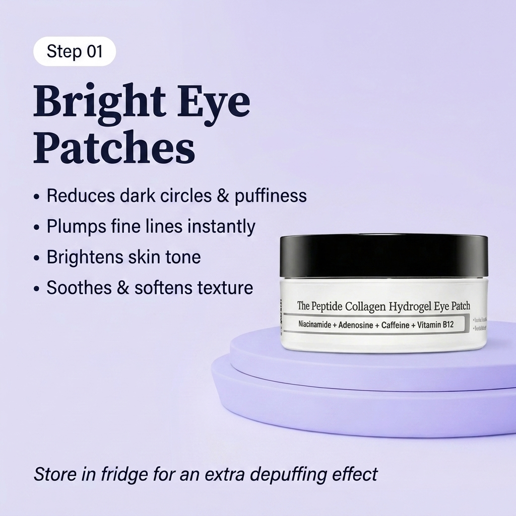 The Lifted Look Ritual: Bright Eye Patches + Overnight Glow Mask + RenewPro Red Light Wand