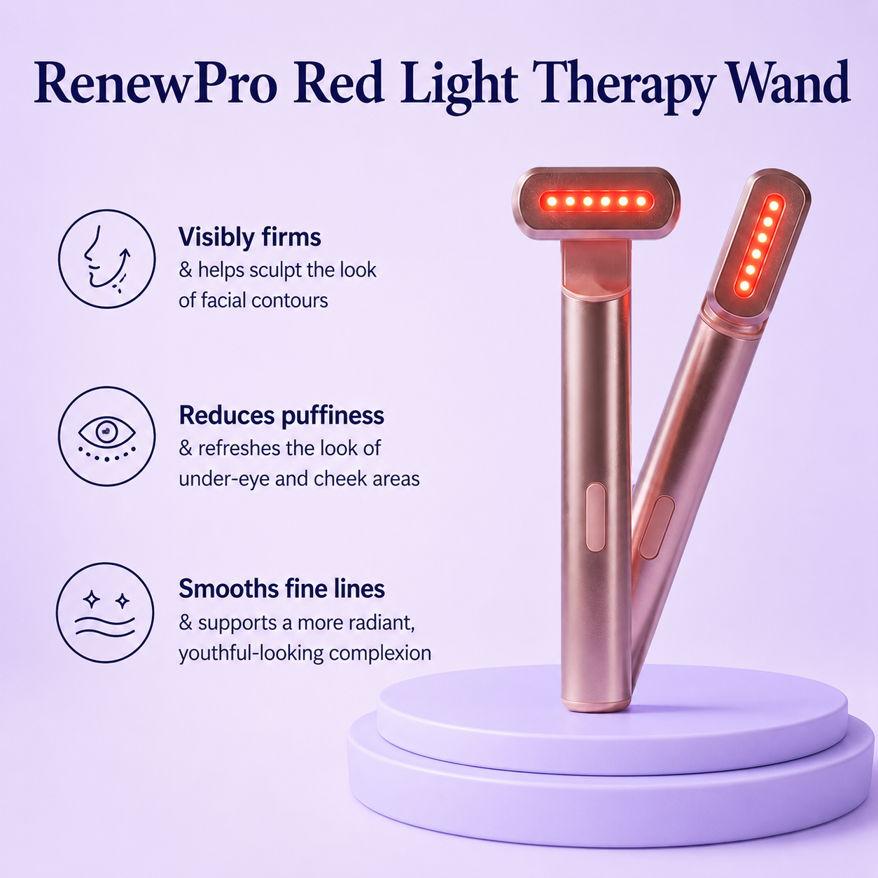 RenewPro Red Light Therapy Wand