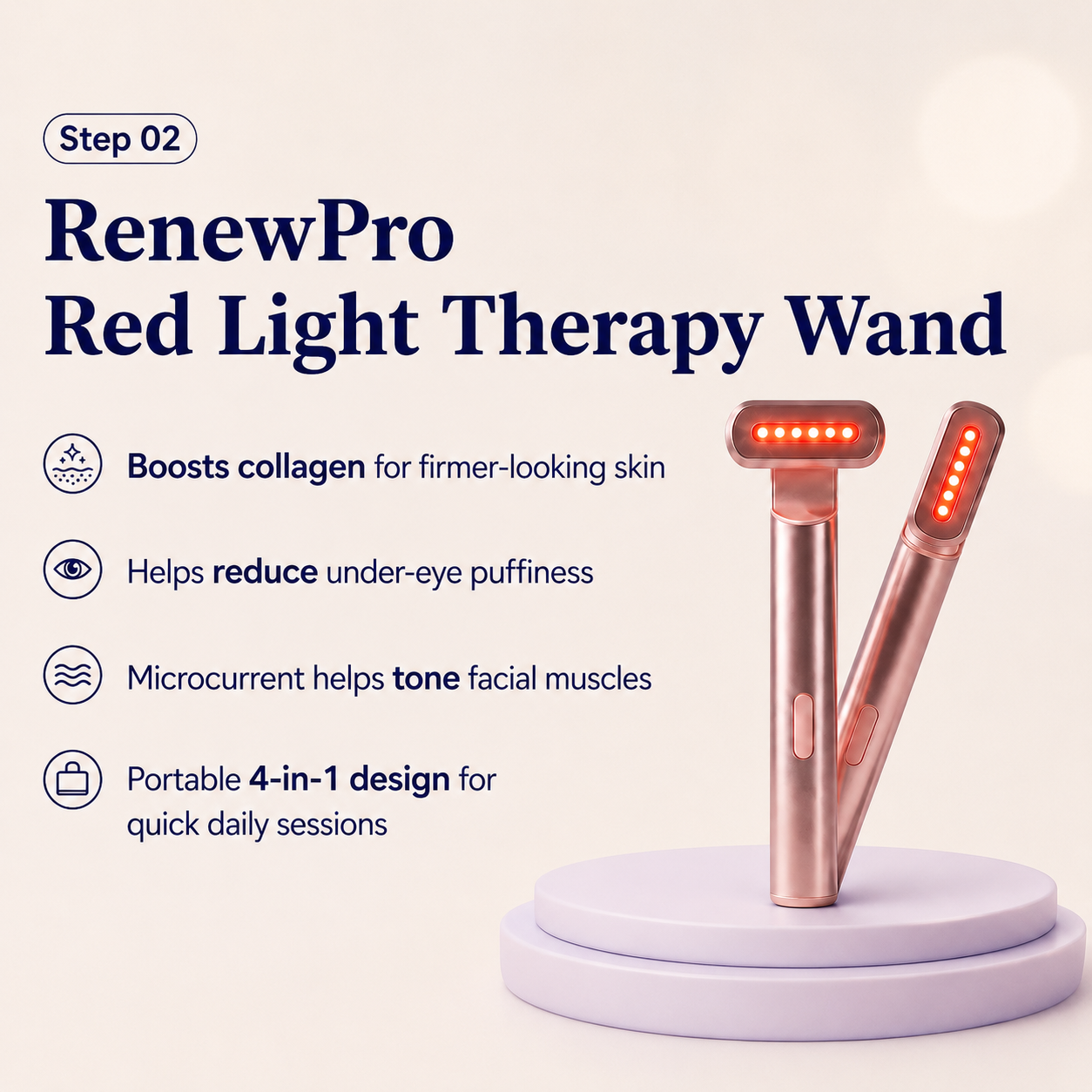 The Radiance Ritual: RenewPro Red Light Wand + Jelly Cream