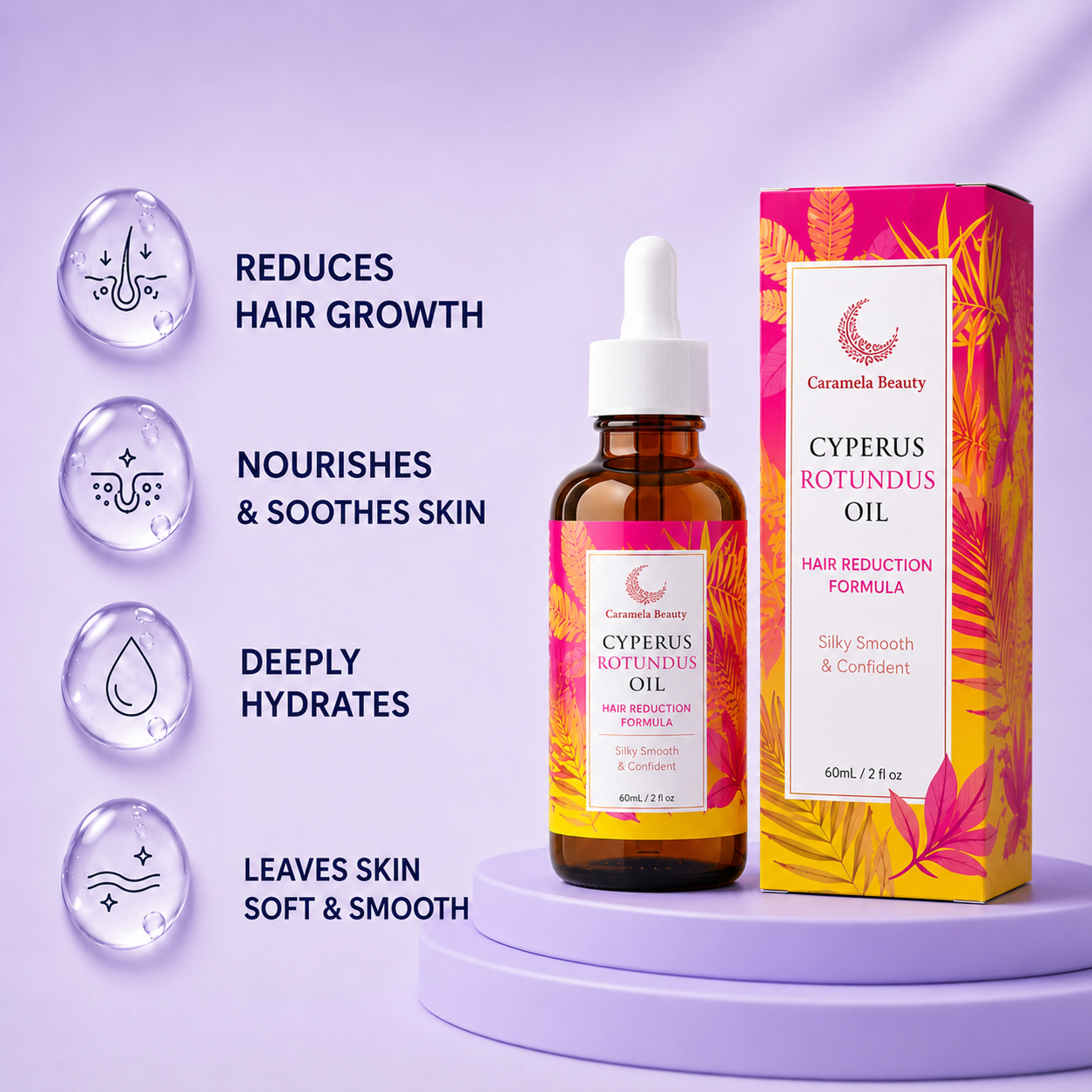 Cyperus Rotundus Oil For Hair Removal