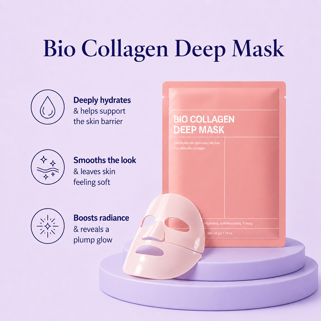 Deep Collagen Facial Masks