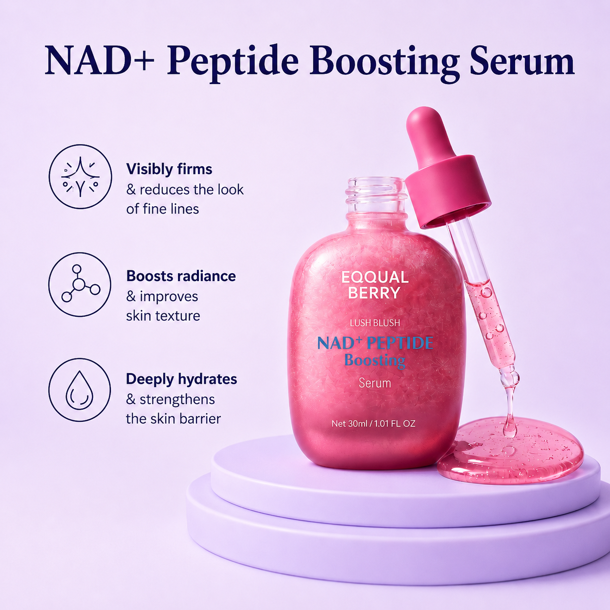 NAD+ Peptide Boosting Serum (Niacinamide + 14 Active Peptides + Collagen)