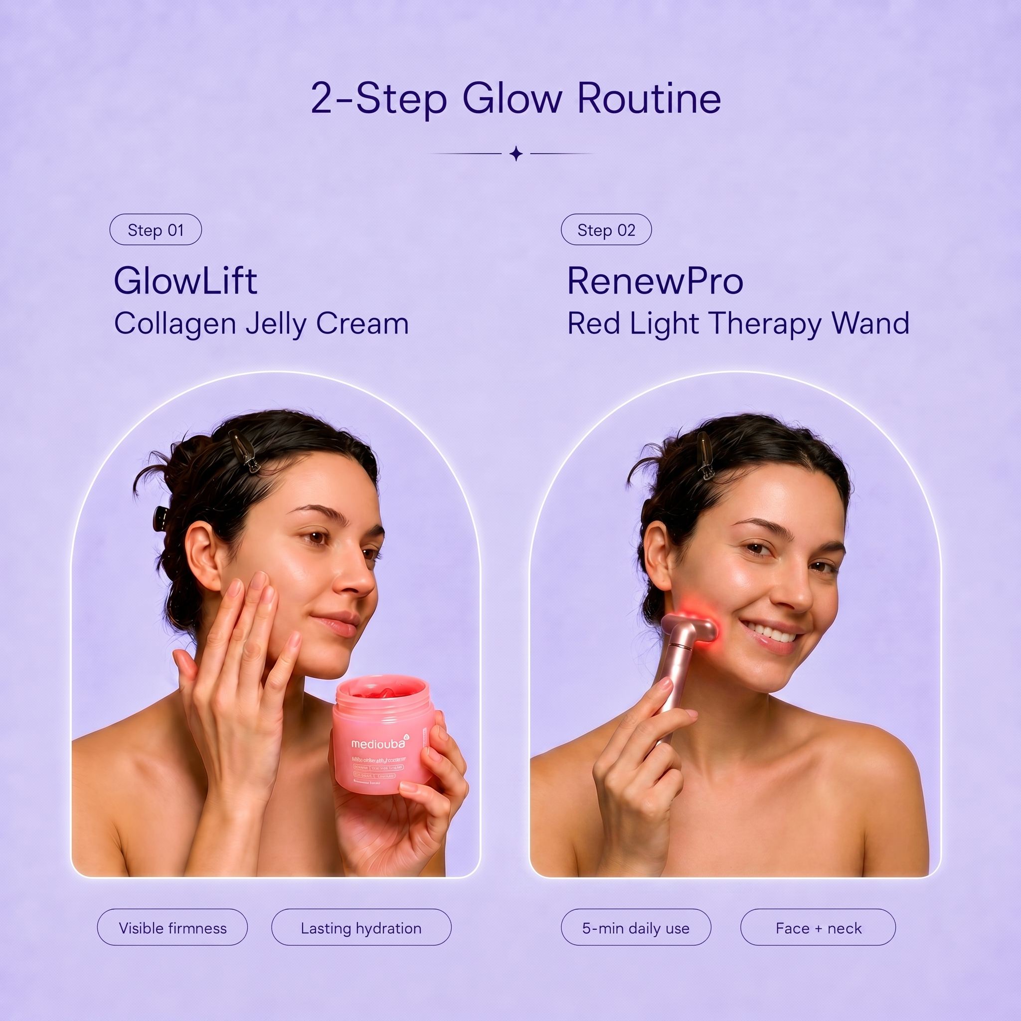 The Radiance Ritual: RenewPro Red Light Wand + Jelly Cream